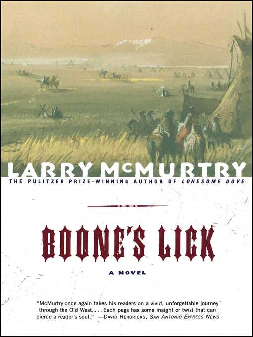Title details for Boone's Lick by Larry McMurtry - Wait list